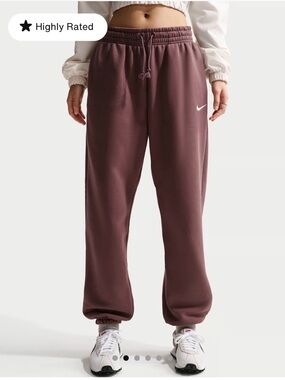 Nike Phoenix Fleece Burgundy Jogger Sweatpants